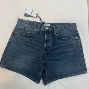 Re/Done Dark Blue Jean Shorts 29